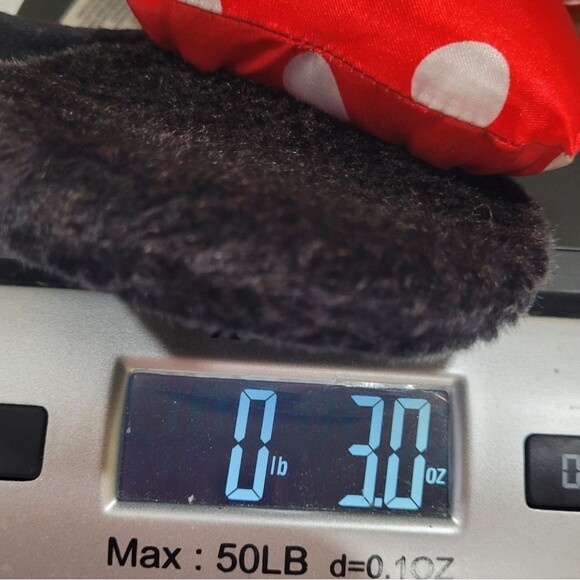 Disney Minnie Mouse Red Black Bandana Scarf and Headband Bundle - Picture 2 of 3